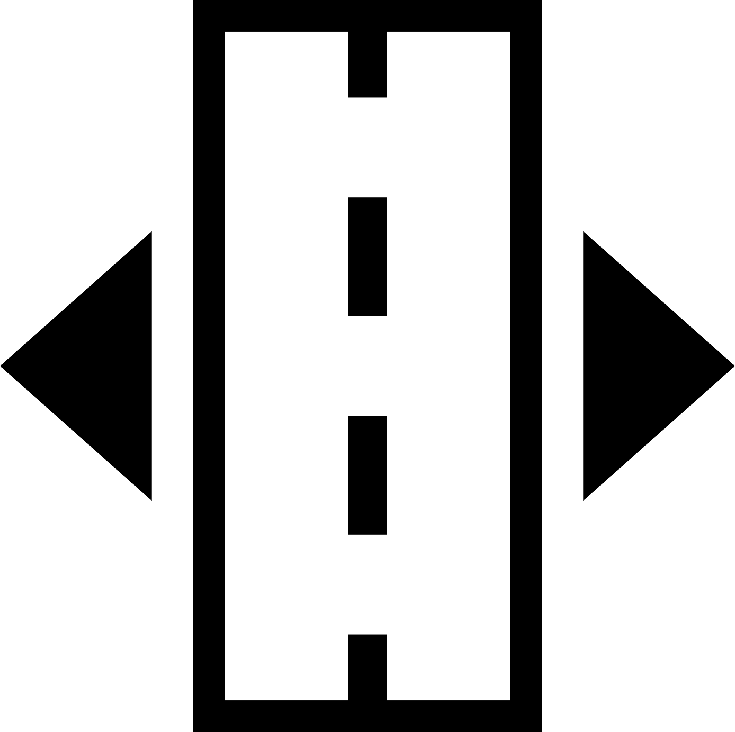 Rectangle With Broken Line In The Middle And Two Arrows Pointing To Sides Line Art Svg Vector Free Vectors